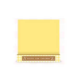 Embalagem Slice Para Fatia de Bolos ou Tortas - Com Carinho - Amarelo - 5 unidades - Cromus  - Rizzo