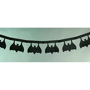 Guirlanda Morcego de Halloween - 300 cm - 1 unidade - Rizzo Embalagens