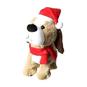 Cachorrinho Decorativo de Natal - Com Movimento - 30 Centímetros - 1 unidade - Rizzo