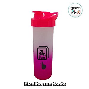 Garrafa Ice para Personalizar c/ Nome - Pink Fosco  - 1 unidade - Rizzo