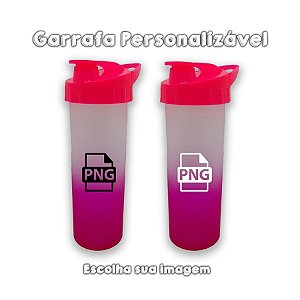 Garrafa Ice para Personalizar c/ Imagem - Pink Fosco  - 1 unidade - Rizzo