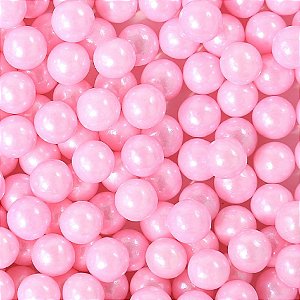 Confeito Sugar Beads Perolizado Rosa - 6mm - 1 unidade - Cromus Linha Profissional Allonsy - Rizzo
