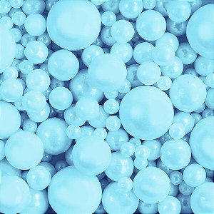 Confeito Sugar Beads Polido Azul Sortidos - 1 unidade - Cromus Linha Profissional Allonsy - Rizzo