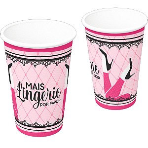 Copo de Papel 300ml Chá de Lingerie - 8 unidades - Festcolor - Rizzo