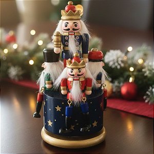 Caixa Musical Com Quebra Nozes - 20Cm - Modelo B - 1 unidade - Rizzo