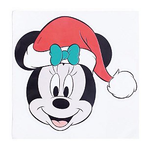 Guardanapo Minnie Natal Disney - 33cm - 20 unidades - Cromus - Rizzo Embalagens