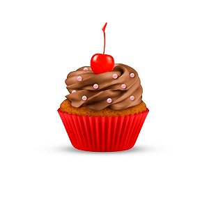 Forminha para Mini Cupcake - Vermelho - 45 unidades - Plac - Rizzo