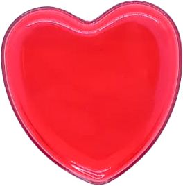 Latinha de Coração de Cristal Vermelha - 10 unidades - Rizzo