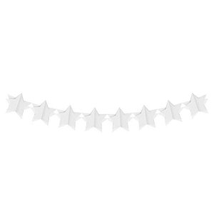 Faixa Decorativa - Estrela 3D - Branco - 3,60 m - 1 unidade - Cromus - Rizzo