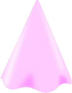 Chapéu Cone Live Colors - Lilas Candy - 13 cm x 18 cm - 8 unidades - Rizzo