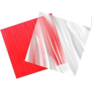 Papel Crepom para Bem Casado - Vermelho - 50 unidades - Rizzo