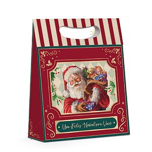 Caixa Para Presente New Plus Noel Carmin Natal  - 1 unidade - Cromus - Rizzo Embalagens