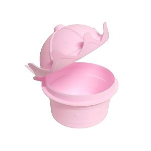 Pote Porta Mix Coroa Rosa - 220ml - 1 unidade - Plasútil  - Rizzo Embalagens