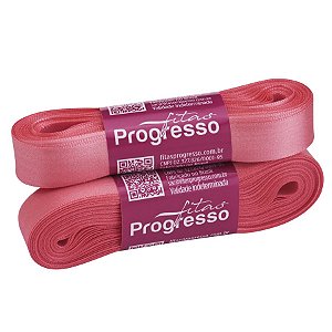 Fita de Cetim Rosa Claro - Cor 1388 - 10m x 22mm - 1 unidade - Fitas Progresso - Rizzo Embalagens