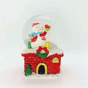 Globo de Neve Boneco de Neve de Natal - 1 unidade - Cromus - Rizzo Embalagens
