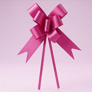 Laço Fácil Rosa Pink Liso - 10 unidades - Cromus - Rizzo