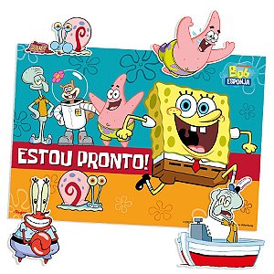 Decoração de Mesa - Bob Esponja - 6 unidades - Regina - Rizzo