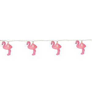 Varalzinho de Led - Flamingo Decorativo - 1,65 de comprimento - 1 unidade - Cromus - Rizzo