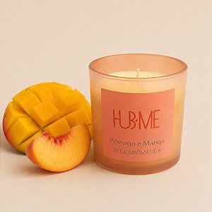Vela Aromática - Pêssego e Manga - 1 unidade - Cromus - Rizzo