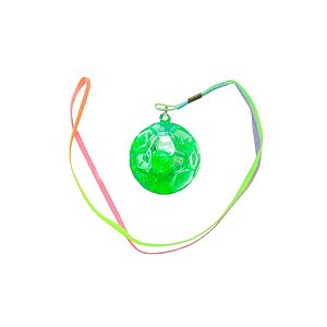 Colar Pisca com LED Colorido - Bola Verde - 1 unidade - Rizzo