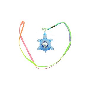 Colar Pisca com LED Colorido - Tartaruga Azul - 1 unidade - Rizzo