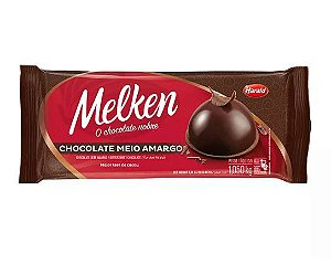Chocolate Meio Amargo Barra - Melken - 1,050kg - Harald