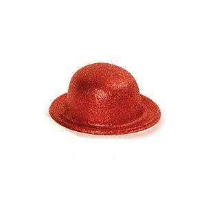 Mini Chapéu Vermelho c/ Gliter - 1 unidade - Cromus - Rizzo