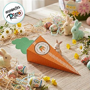 Caixa Cone Cenoura - Fresh - 10 unidades - Cromus Páscoa - Rizzo