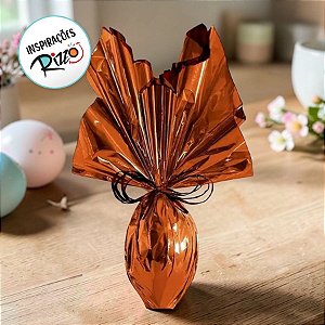 Folha para Ovos de Páscoa Metalizado Toffe - 69 x 89 cm - 5 unidades - Cromus Páscoa - Rizzo