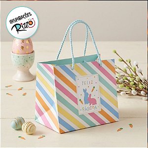 Sacola Premium p Caixa Meio Ovo de 250g a 350g Bliss - 1 unidade - Cromus Páscoa - Rizzo