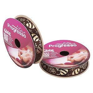 Fita de Cetim 15mm x 10m - Ovos de Páscoa - Marrom  ECF003H Cor 452 - 1 unidade - Fitas Progresso - Rizzo
