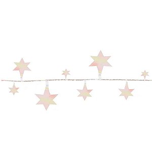 Fio Metalizado Fantasia - Estrela Grande Nacarado - 1 unidade - Cromus - Rizzo