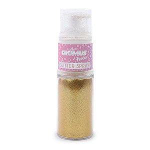 Spray de Glitter para Cabelo e Corpo Ouro - 1 unidade - Cromus  - Rizzo
