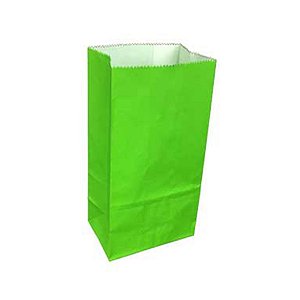 Saquinho de Papel Kraft Verde - 9x18x6cm - 24 unidades - Rizzo