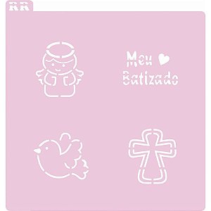 Stencil Batizado - Ref. 4052 - 1 unidade - RR CORTADORES - Rizzo