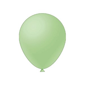 Balão de Festa Látex Liso - Verde Limão - Festball - Rizzo