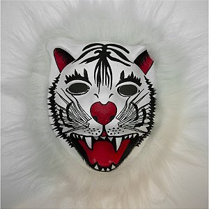 Adereço de Carnaval Máscara Animais - Tigre Branco - Mod 93 - 01 unidade - Rizzo