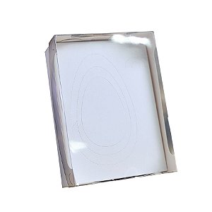 Caixa Ovo de Colher de 150/250/350g - Encanto Branco Cód 4360 - 10 unidades - Ideia Embalagens - Rizzo