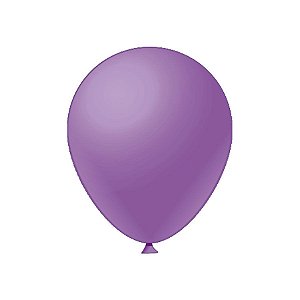 Balão de Festa Látex Liso - Lilás - Festball - Rizzo