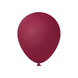Balão de Festa Látex Liso - Marsala - Festball - Rizzo