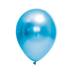 Balão de Festa Látex Chrome - Azul - FestBall - Rizzo