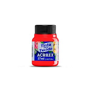 Tinta Fluorescente Para Tecido 37ml - Vermelho - 1 unidade - Acrilex - Rizzo