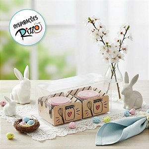 Caixa Clean Com Forminha Para 2 Doces Kraft Doçura - 10 unidades - Cromus - Rizzo