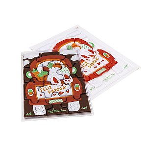 Blister Decorado com Transfer Para Chocolate - Quebra-Cabeça