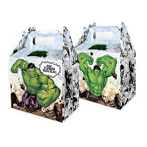 Caixa Surpresa Maleta Festa Hulk - 8 unidades - Regina - Rizzo