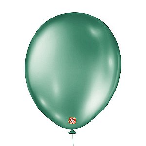 Balão de Festa Metallic - Verde - Balões São Roque - Rizzo Balões
