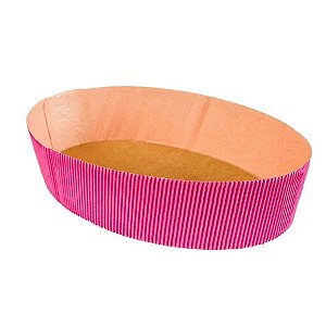 Forma Colomba Oval Forneável 500g - Fucsia - 5 unidades - Ecopack - Rizzo