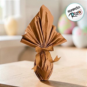 Saco Express 35x35cm para Ovos de 250g a 350g - Toffee - 5 unidades - Cromus Páscoa - Rizzo