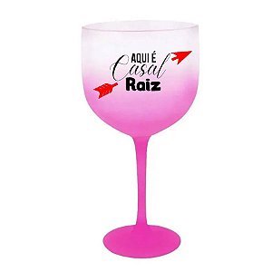 Taça de Gin 'Casal Raiz' - Rosa - 1 unidade - Rizzo