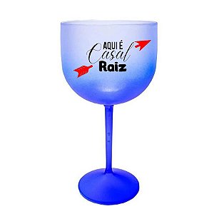 Taça de Gin 'Casal Raiz' - Azul - 1 unidade - Rizzo